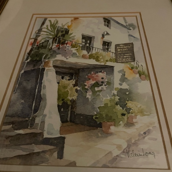 Watercolor French Painting Signed by Artist - Picture 3 of 4